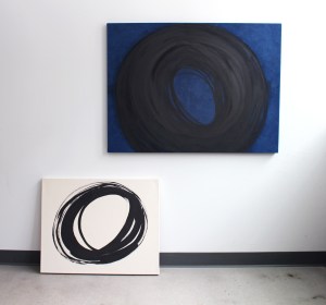 Indigo, 2014 | Encre et acrylique sur toile, 81 x 109 cm