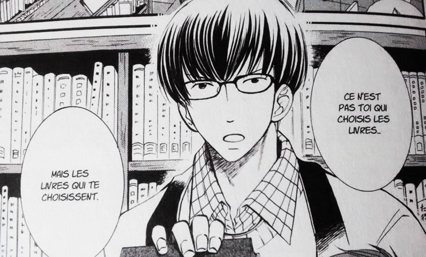 Le maître des livres, Manga, Japon, Manga japonais, Le fil rouge, Le fil rouge lit, Les livres qui font du bien, bibl