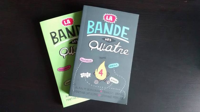 la bande des quatre francois gravel johanne mercier martine latulippe alain m. bergeron série littérature jeunesse littérature québécoise camp de vacances