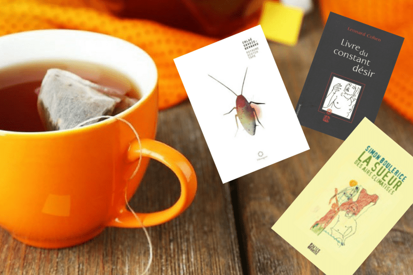 royaume scotch tape, livre du constant désir, la sueur des airs climatisés, leonard cohen, simon boulerice, poésie, poésie québécoise, poésie contemporaine, chloé-savoie bernard, livre, littérature, lecture, les livres qui font du bien, le fil rouge lit, bibliothérapie, #lefilrougelit