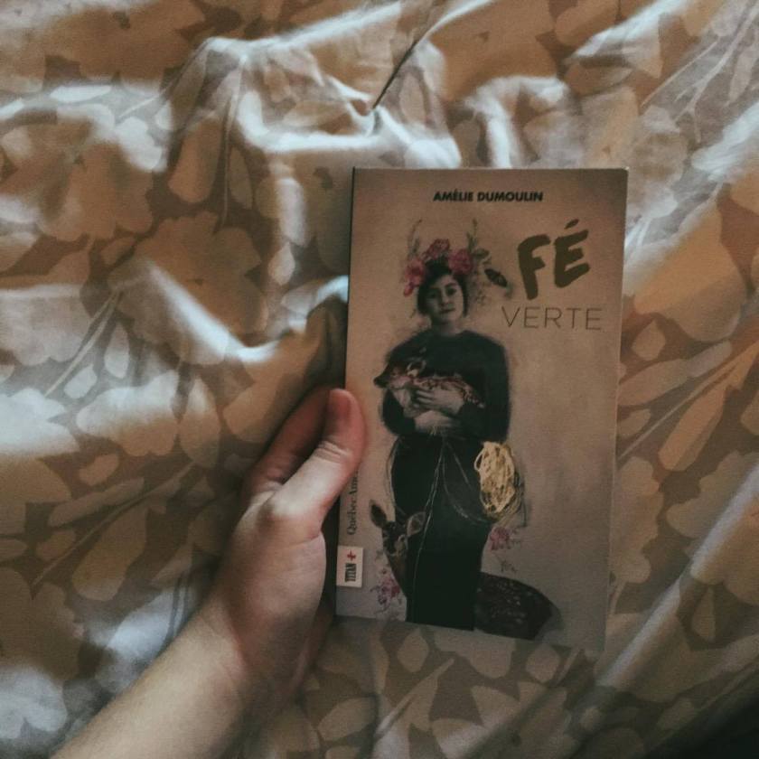 Fé Verte, Amélie Dumoulin, Québec Amérique, littérature jeunesse, adolescente, amour, été, le fil rouge, humour, lefilrougelit, les livres qui font du bien, roman pour adolescents, Fé M Fé, littérature québécoise, Éditions Québec Amérique, amoureuses,