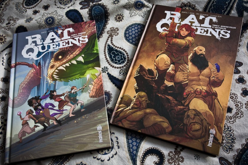 Rat Queens, Bande dessinée, Donjons et draguons, Quatre filles et un poulpe, Kurtis J. Wiebe, Roc Upchurch, Stjepan Sejic, Tyler Jenkins, lefilrougelit, lefilrouge
