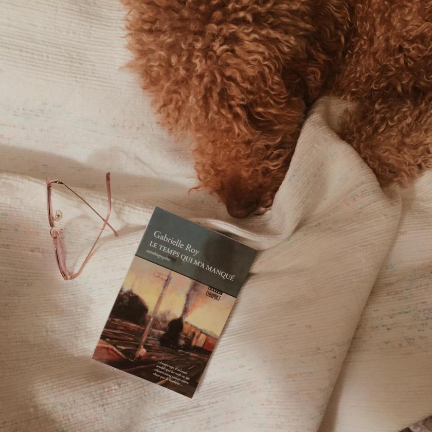 lefilrougelit, les livres qui font du bien, littérature québécoise, rituel de lecture, tradition littéraire, gabrielle roy, la détresse et l'enchantement, le temps qui m'a manqué, autobiographie, importance des petites choses, 2018, commencer l'année en livres,