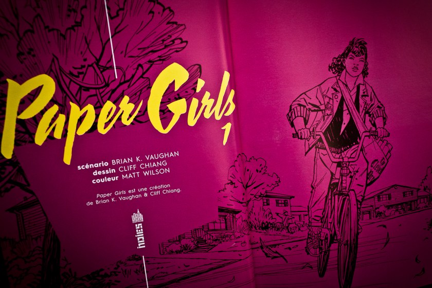 Paper Girls, Bande dessinée, Brian K. Vaughan, Cliff Chiang, Matt Wilson, Le Fil rouge lit, Le Fil rouge, Littérature, Lecture, Science-Fiction, Féminisme