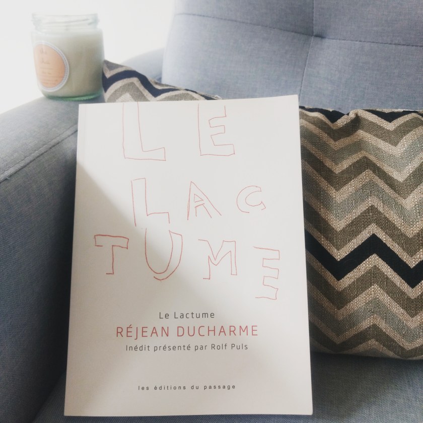 Le fil rouge le fil rouge lit bibliothérapie littérature lecture livres les livres qui font du bien Le Lactume Réjean Ducharme les Éditions du passage