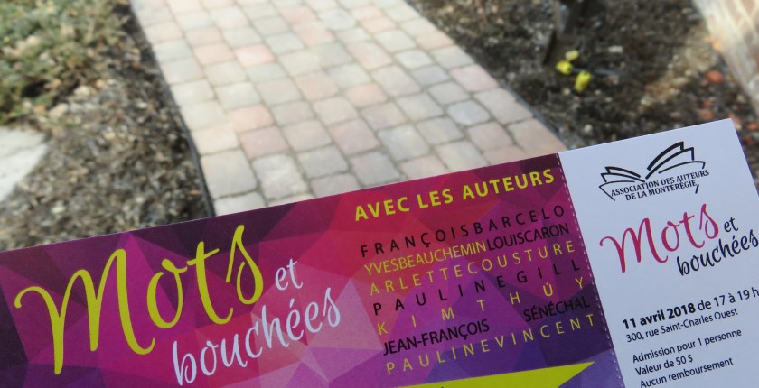 motsetbouchées leslivresquifontdubien lefilrouge lefilrougelit lecture littérature livres Autourdeslivres MaisondelaculturedeLongueuil associationdesauteursdelaMontérégie PaulineGill PaulineVincent KimThuy FrançoisBarcelo YvesBeauchemin Jean-FrançoisSénéchal ArletteCousture