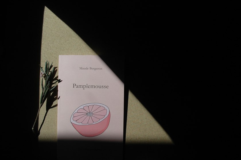 pamplemousse, relation amoureuse, littérature québécoise, féminisme, Maude Bergeron, Les folies passagères, livre auto-publié, livre illustré, lecture, livres, littérature, les livres qui font du bien, bibliothérapie, le fil rouge, le fil rouge lit,