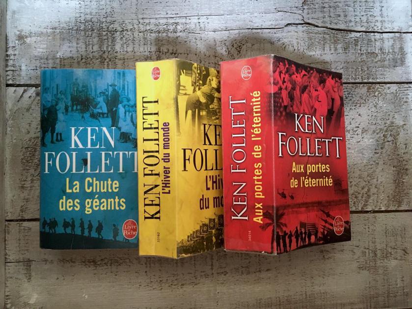 le fil rouge, le fil rouge lit, bibliothérapie, littérature, livres, lecture, les livres qui font du bien, Le Siècle, La Chute des géants, L'Hiver du monde, Aux portes de l'éternité, Le Livre de Poche, Ken Follet, Première Guerre mondiale, Deuxième Guerre mondiale, Guerre froide, droits des femmes, droits des noirs, romans historiques, littératures étrangères