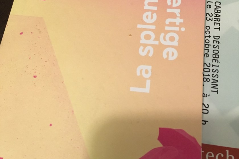 Québec en toutes lettres, La splendeur du vertige, cabaret désobéissant, Impérial, littérature, poésie, slam, Festival