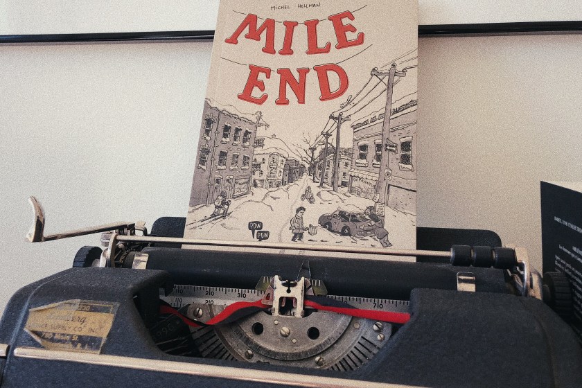 le fil rouge, le fil rouge lit, bibliothérapie, littérature, lecture, livres, les livres qui font du bien, Mile End, Michel Hellman, Pow Pow, ville, Montréal, écrivain, saisons, bande dessinée