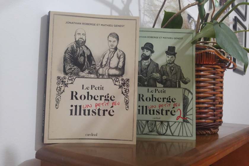 le fil rouge, le fil rouge lit, bibliothérapie, littérature, lecture, livres, livres qui font du bien, le petit roberge un petit peu illustré, Jonathan Roberge, Mathieu Genest, éditions cardinal, essai, humour, ouvrage humoristique, définitions humoristiques