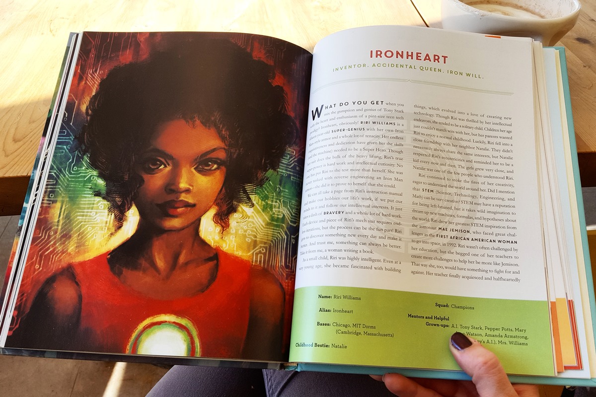 Le fil rouge, le fil rouge lit, bibliothérapie, littérature, lecture, livres, les livres qui font du bien, Powers of a girl, Lorraine Cink, Alice X. Zhang, Marvel comics, héroïnes, super pouvoirs, modèles féminins, Ironheart, Riri Williams