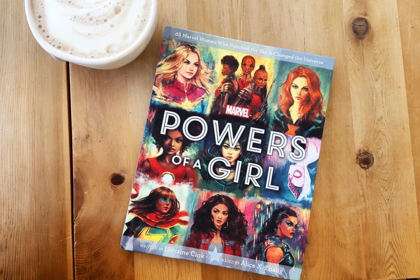 Le fil rouge, le fil rouge lit, bibliothérapie, littérature, lecture, livres, les livres qui font du bien, Powers of a girl, Lorraine Cink, Alice X. Zhang, Marvel comics, héroïnes, super pouvoirs, modèles féminins