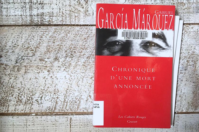 le fil rouge, le fil rouge lit, bibliothérapie, littérature, lecture, livres, les livres qui font du bien, Chronique d'une mort annoncée, Gabriel Garcia Marquez, Grasset, honneur, meurtre, Colombie, littérature étrangère
