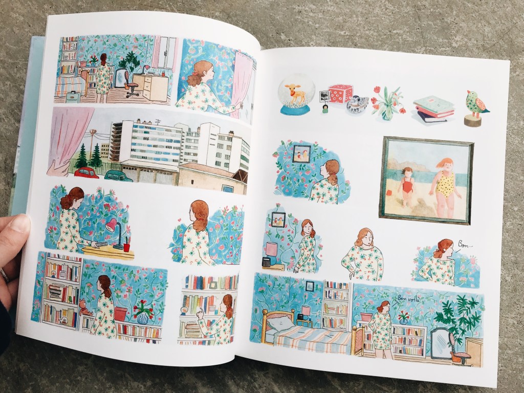 Le fil rouge; le fil rouge lit; bibliothérapie; littérature; lecture; livres; les livres qui font du bien; bande dessinée; BD; roman graphique; Juliette les fantômes reviennent au printemps; Camille Jourdy; Actes Sud BD; famille; chronique familiale