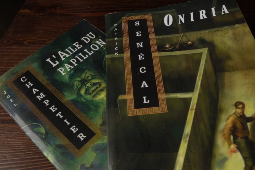 Le fil rouge, Le fil rouge lit, bibliothérapie, littérature, lecture, livres, les livres qui font du bien, Oniria, L'Aile du papillon, Patrick Senécal, Joël Champetier, ALIRE, littérature policière, roman policier, enquête, rêve, psychologie, hôpital psychiatrique, littérature québécoise