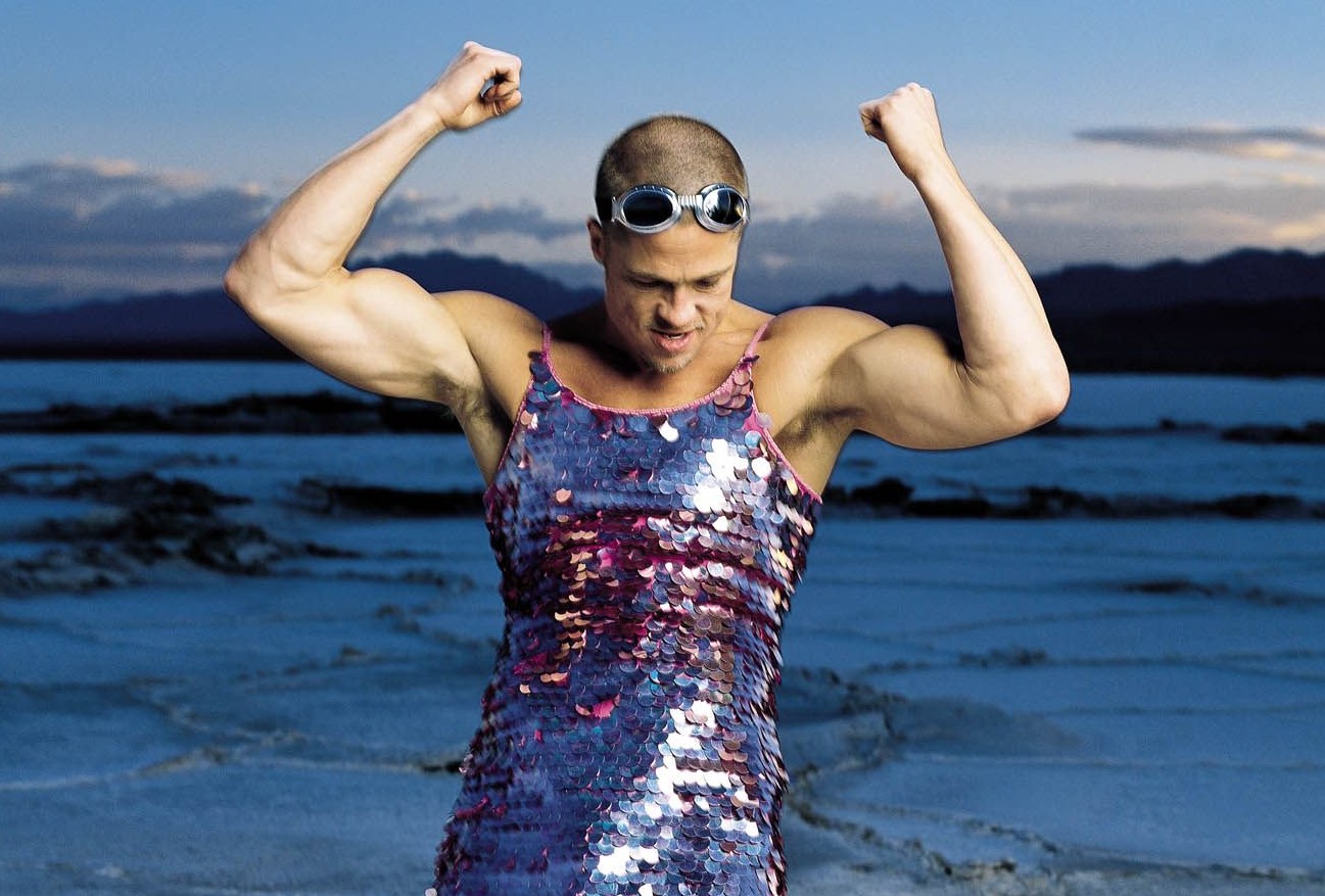 Brad Pitt shooting mode robe Rolling Stones Magazine Mark Seliger cirque