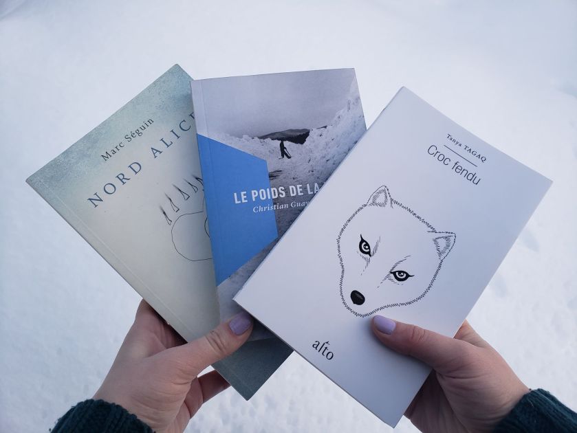 Croc fendu, Nord Alice, Le poids de la neige, Leméac, Alto, La peuplade, Christian Guay-Poliquin, Tanya Tagag, Marc Séguin, littérature, le fil rouge, le fil rouge lit, bibliothérapie, hiver, hivernale, glacial, lectures hivernales, littérature, littérature québécoise, les livres qui font du bien